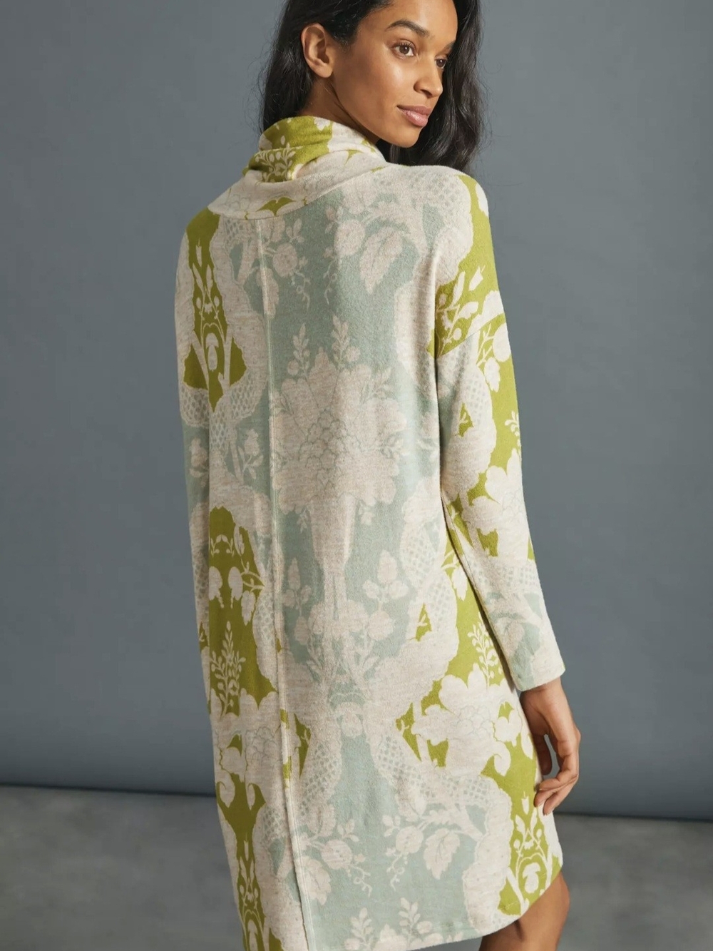 Anthropologie Saturday/Sunday Cozy Turtleneck Tunic Dress L Lounging Relaxed